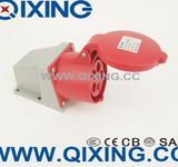 Commando 16A 5p IP44 Red Surface Mounted Socket