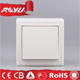 1 Gang 1 Way Wall Switch, Push Button Electric Switch