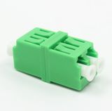 LC/APC Without Flange Green Duplex Symmetrical Fiber Optical Adapter