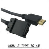 24k Gold Plated HDMI Cable E Type to a Male for Car