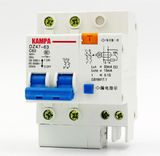 Dz47le 2p+N 10A 16A 20A 25A 32A 40A 50A 60A Residual Current Circuit Breaker RCBO