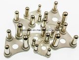 Nickel Plated Small South Africa AC Plug Insert Withstand 5~6A & 250V Brass AC Power Cord 3pin Plug Insert Pin Free Sample