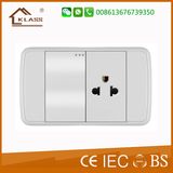 Saudi Arabia Saso Certificated 1gang Thailand Wall Switch Socket Outlet