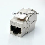 CAT6 Shielded FTP Tooless Keystone Jack with 180 Degree