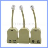 2 Ports ADSL Wired Networking Cable Telephone Cable Splitter