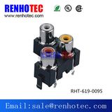 PCB Mount RCA Audio Socket 3 Holes