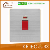 Stainless Steel Material 32A Water Heater Wall Switch
