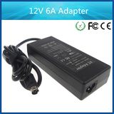 12V 6A AC Adapter 72W with RoHS Ce Certification