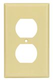 1-Gang Duplex Device Receptacle Wallplate, UL Listing