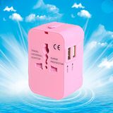 Dual USB Port 5V 2.1A Worldwide Tralvel Adapter