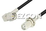 SMA Male Right Angle to SMA Female Bulkhead Cable