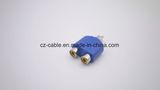 RCA Plug, RCA Plug to 2RCA Jacks with Colors