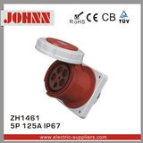 IP67 5p 125A Straight Panel Mounted Socket