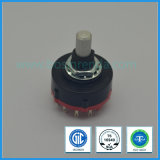 Rotary Switch with Long Insulated Shaft and Lock Washer for Washing Machine