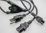 UL Standard NEMA 5-15p USA 3 Pins Plug 250V Power Cord with Sjt Cable Spiltter