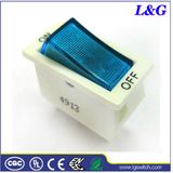 Power 250V 16A Electrical Rocker Switch with Neon