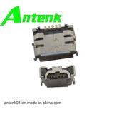 Micro USB Connectors with B Ejector Type Receptacle 4 Shell DIP