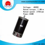 48VDC 2700rpm 1, 8n. M 508W Magnet DC Motor