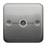 Stainless Steel Metal Outlet TV Socket