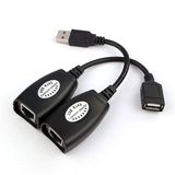 USB Extension Extender Adapter up to 150FT Using Cat5 RJ45 LAN Cable