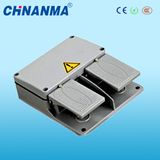 Aluminum 10A 250VAC Push Button Pedal Switch