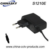 12VDC 1AMP 12W Regulated CCTV Adapter with EU Plug (S1210E)