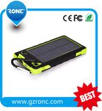 Real Capacity 8000mAh Solar Power Bank Charger