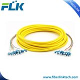 Bundle Mutil-Cores Fiber Optic Fan-out Patch Cord Sm/mm/Om3 Sc/LC/FC/St/MTRJ/E2000 Upc/APC