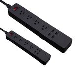 Smart Power Strip with 4 Outlets and 4 USB Quick Charger