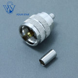 UHF Pl259 Male Plug Crimp Connector for Rg58 Cable