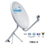 75cm Satellite Dish Antenna with Steel Plate