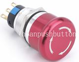 Mushroom Emergency Pushbutton Switch Metal Waterproof