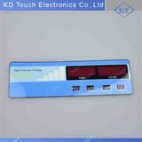PC Glossy Finish Label for Industrial Control with Transparent Red Window
