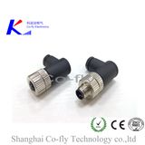 4 Pins Moldded, Female, Circular Aviation Plug M8 Right Angle, Connector