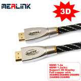 24k Gold Plated Connector HDMI Cable V1.4 3D HDMI Cable