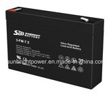 6V7.5ah Small Size AGM Battery (3-FM-7.5) with CE RoHS UL