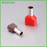 Te Half Insulation Electrical Twin Cord End Terminal Hot Sell 100% Inspection Cord End Terminal, E Type Copper Ferrule Cable Terminal