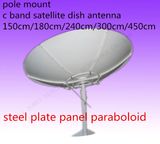 4 6 8 10 12 14 16 18 FT Feet 3 2.4 1.8 1.5mc Band Satellite Steel Iron Fiber Solid Plate TV Digital HD Parabolic Paraboloid Outdoor Dish Antenna