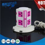 2 Layer Multi Vertical Socket 1 Layer To5 Layer Table Socket with /Without USB