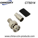 Male Rg59 CCTV BNC Crimp Connector with Short Boot (CT5014)