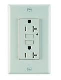 UL Standard Newest Edition Trwr GFCI with Wallplate 20A125V