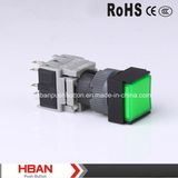 16mm Lighted Plastic Square Pushbutton Switch