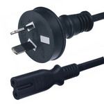 Australia Two Pins Power Cord SAA Approved and Qt2 Connector (AL101+AL117)