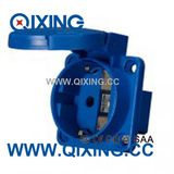 IP44 16A Schuko Panel Mounted Socket