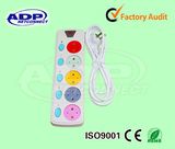 5 Way 13A Socket Extension