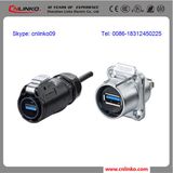 IP65 Waterproof USB Connector/ Panel Mount USB Connector