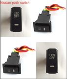 2015 Dual LED Light Push Switch for Nissian Car Push Button Switch