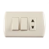 Ee-H826 South America 2 Gang 2pins Wall Switch