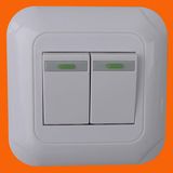 European Style Flush Mounted Wall Button Switch (F5002)