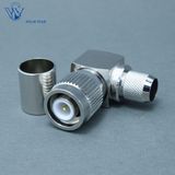 Male Right Angle Crimp RF Coaxial TNC Connector for Rg214 Cable